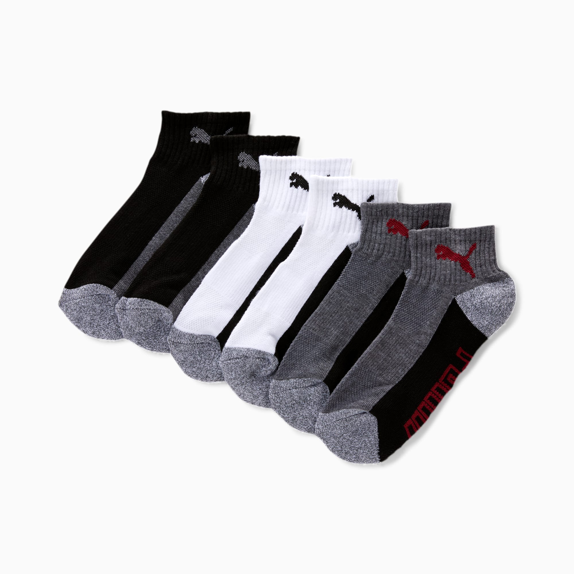 Puma All Over Print Quarter Sock Chaussettes Boy's à Logo imprimé sur  l'ensemble, White/Grey Mélange, 31 Taille Normale Mixte Enfant : :  Mode